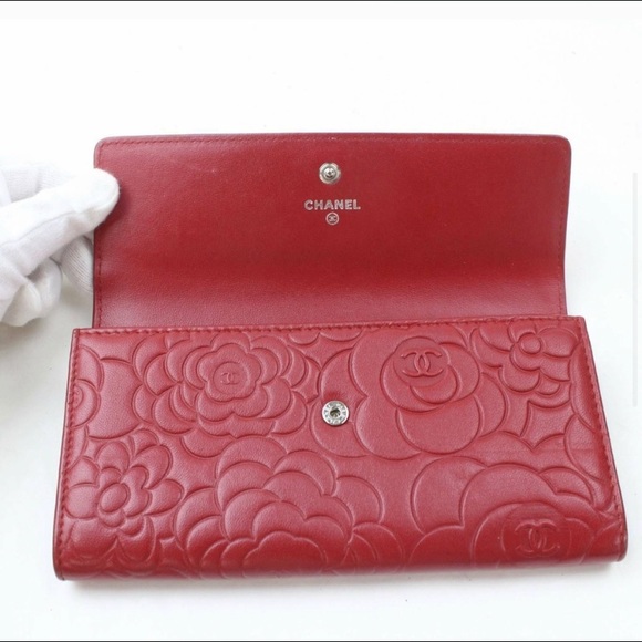 Authentic Chanel Camellia Long Wallet - Picture 5 of 12